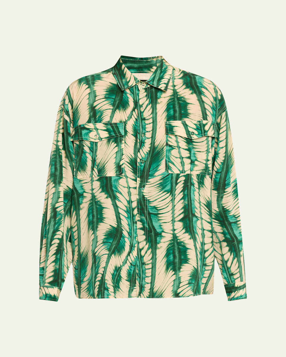 Soren Long-Sleeve Silk Shirt